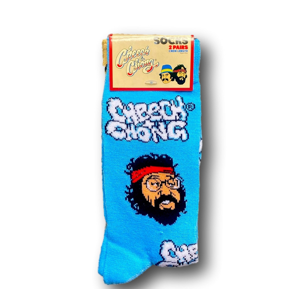 2-Pack Cheech & Chong Funny Novelty Crew Socks - NWT - Picture 2 of 5